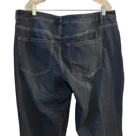 Lane Bryant Women's Plus Size 22 Blue Ankle Jeans Super Stretch - Picture 7 of 9